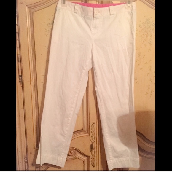 Women’s Lacoste Capri pants (white, 38” waist) - Picture 4 of 4